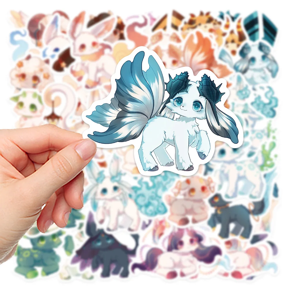 10/30/40PCS Kawaii Fantasy Creatures Stickers Cartoon Graffiti Decals for Girl DIY Laptop Phone Fridge Suitcase Sticker Kids Toy