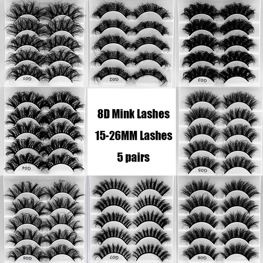 Faux Mink Lashes Wholesale Fluffy Fake Eyelashes In Bulk Curly Natural