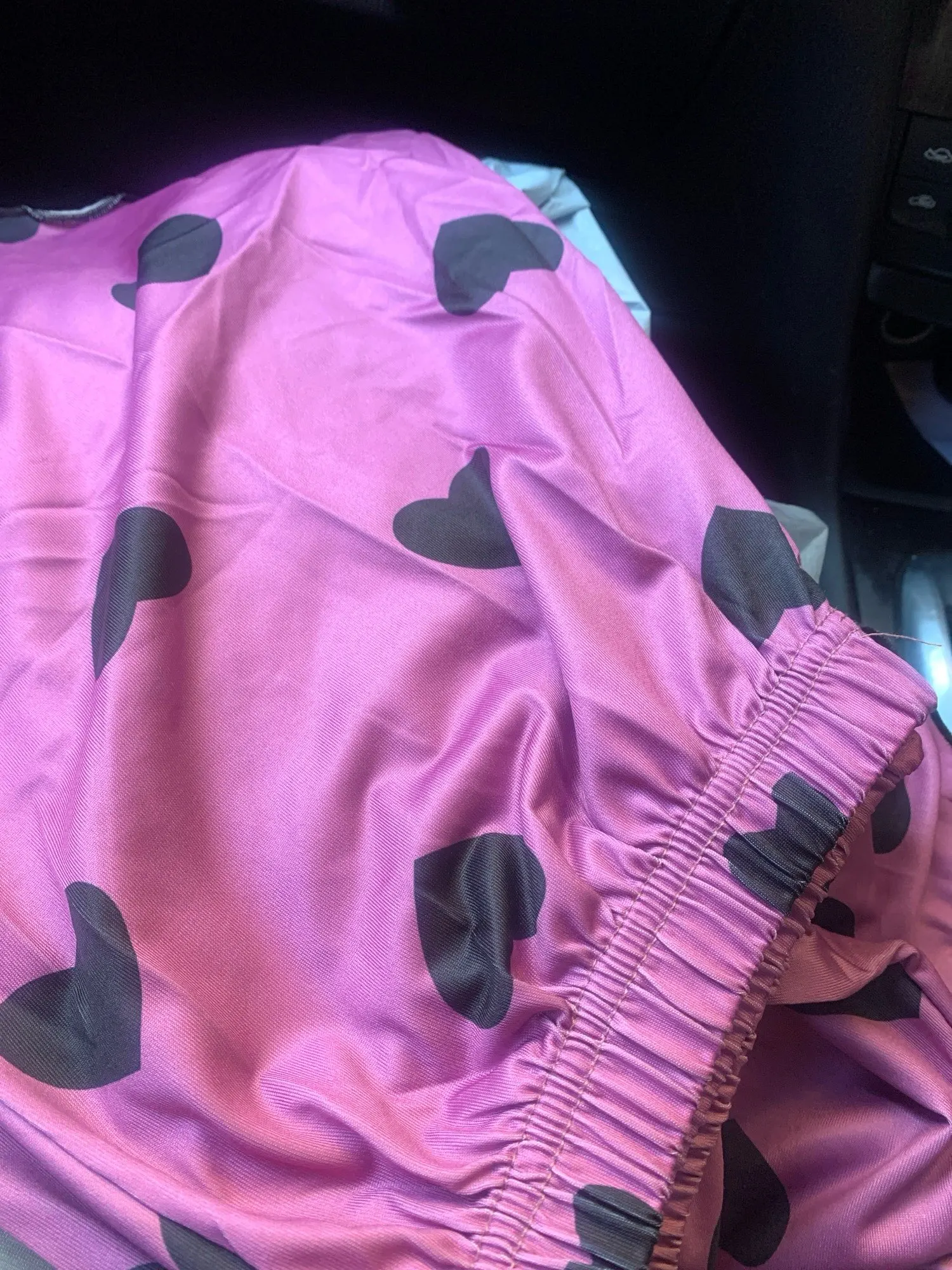 Women's Pajama Set Pajamas T-Shirts Shorts Pink Heart-Shaped Print Round Neck T-Shirt Ice Silk Top Comfortable Casual Summer ﻿ photo review