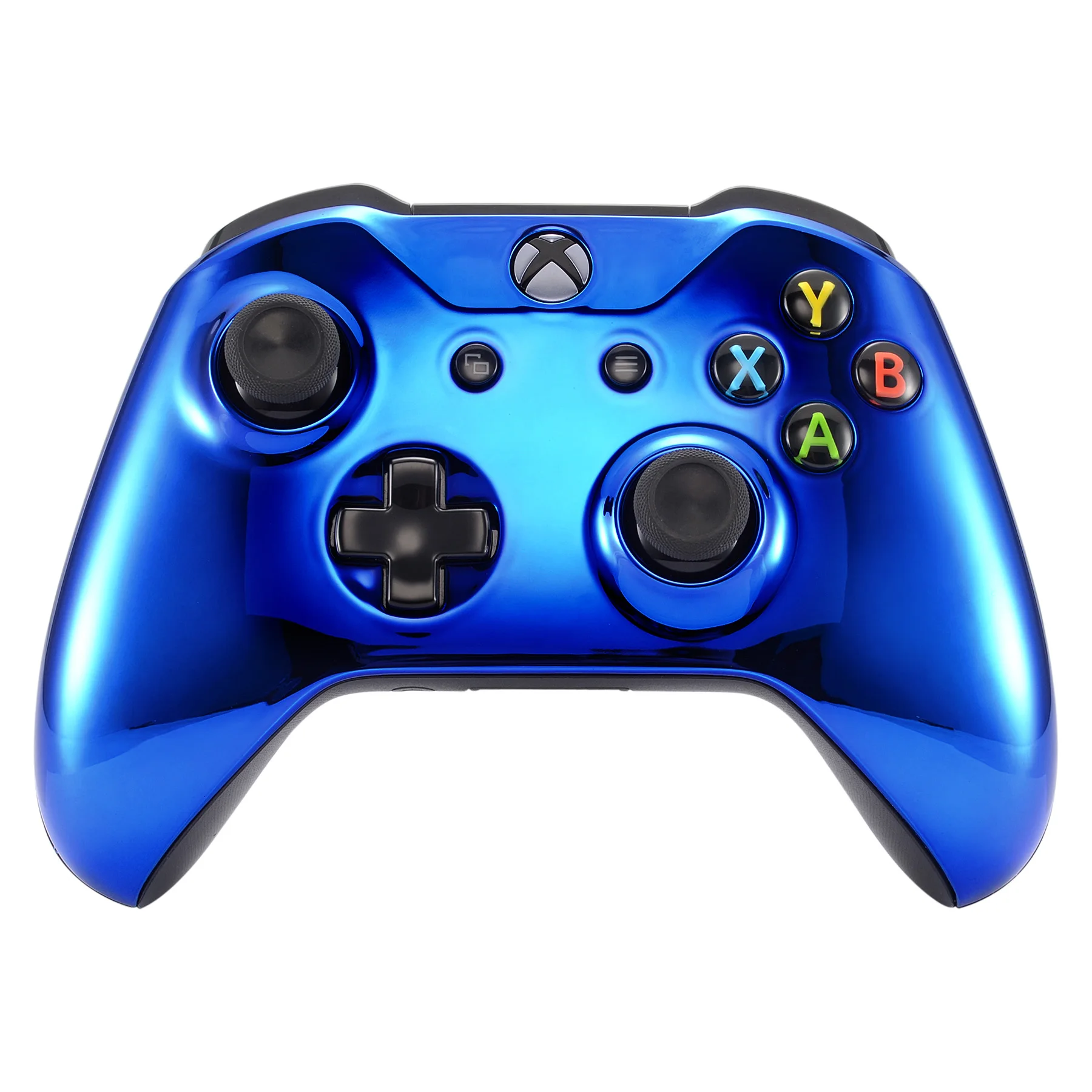 

eXtremeRate Chrome Blue Edition Front Housing Shell Faceplate for Xbox One S & for Xbox One X Controller