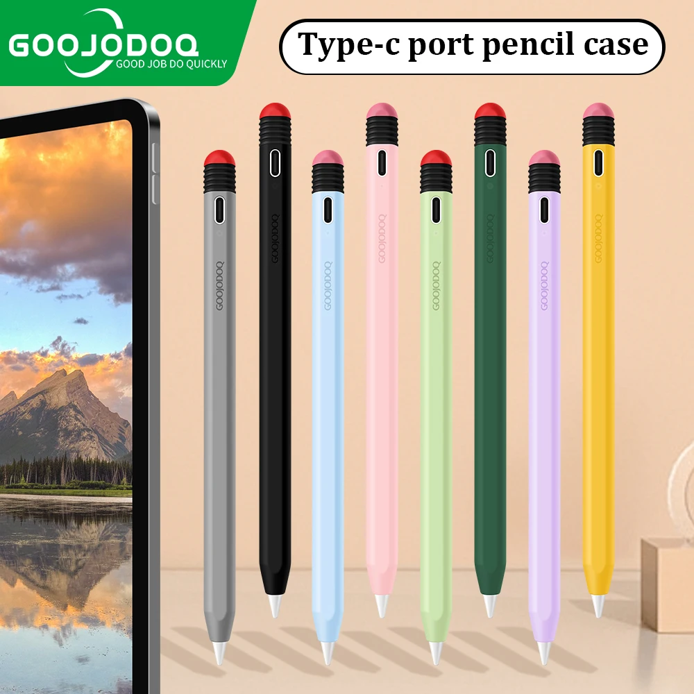 Capa de Silicone Anti-queda para Ipad Estojo tipo c Estojo Apple Pencil gd 9th 10th 11th Gen 12th Gen