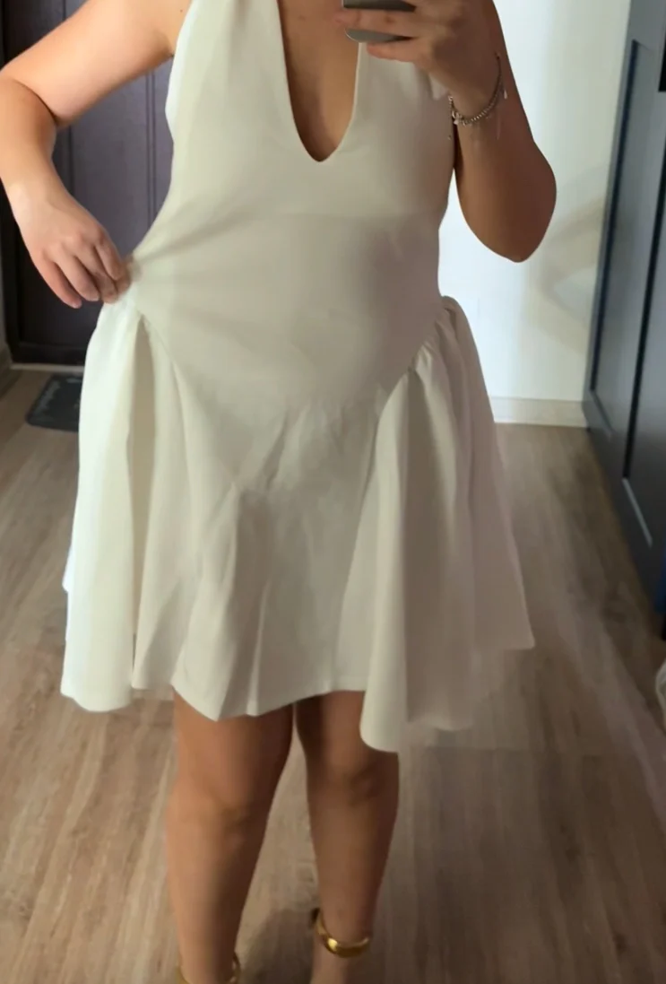 Chic A-line Backless Mini Dress for Summer Parties photo review