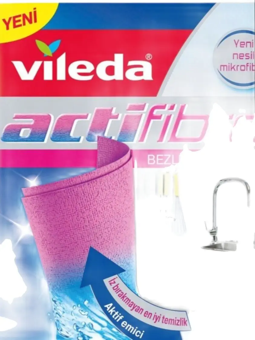 VILEDA actifibre VETRI E FINESTRE panno in microfibra 36 x 32 cm