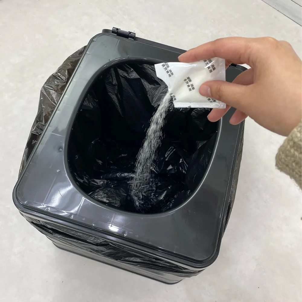 Lot De 50 Poudres Absorbantes D'urine – Coagulant Portable Pour Toilettes | Gel Toilette Sain Et Rapide à Solidifier Les Déchets Liquides Pour La Randonnée, Le Camping, La Pêche, Les Voyages