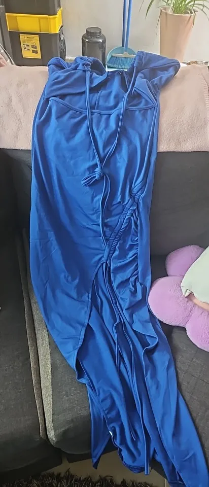 Elegant Backless Midi Dress for Nightlife & Parties photo review