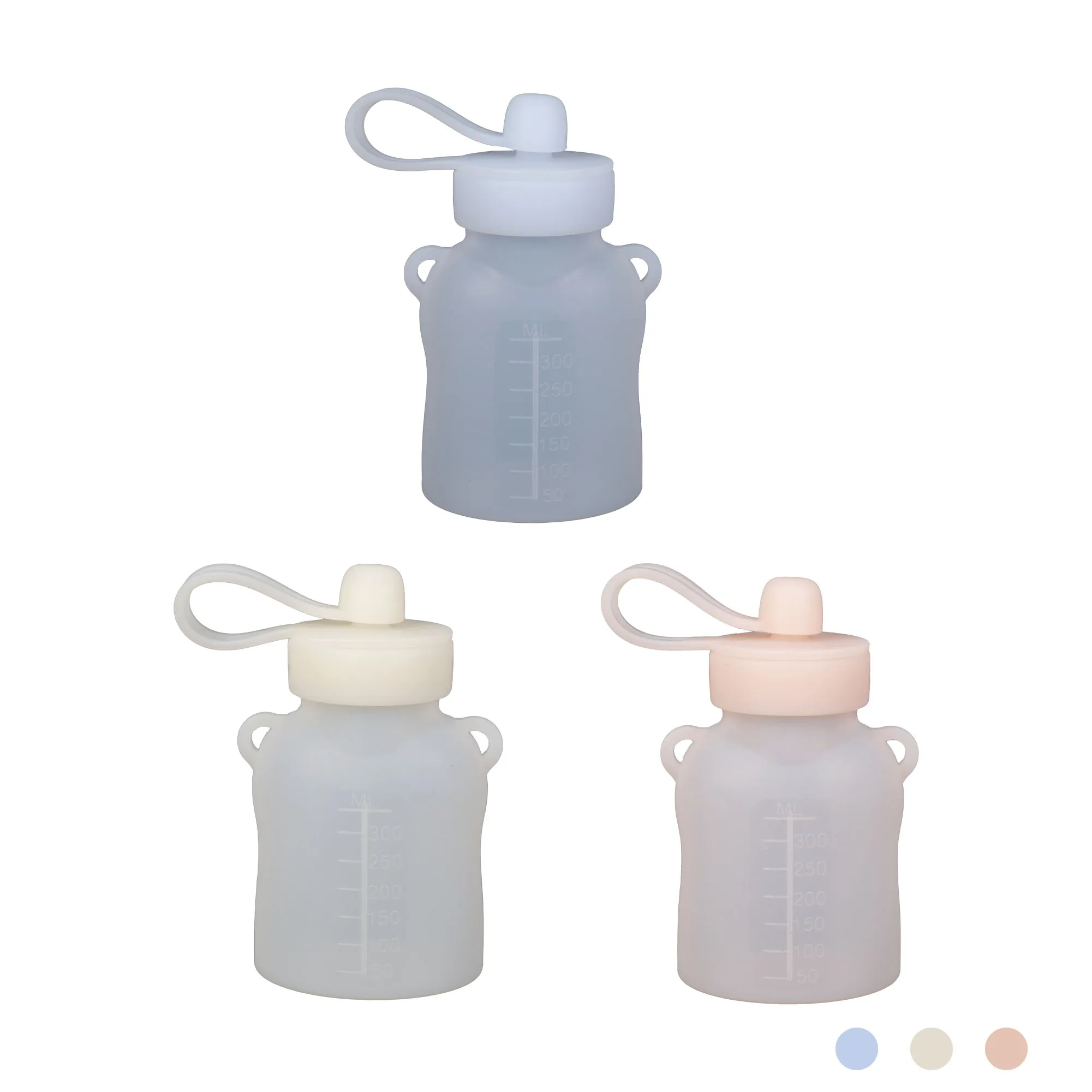 Silicone jam and puree food bag Liquid bag Suction Breast milk storage Foldable breast milk