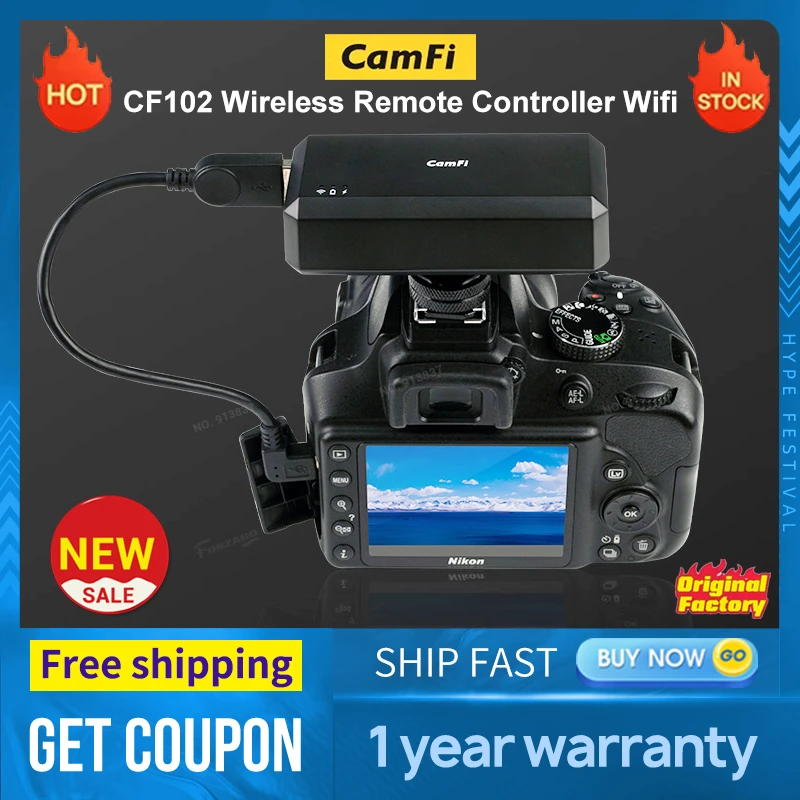 Camfi Cf102 Wireless Remote Controller Wifi For Dslr Camera Capture