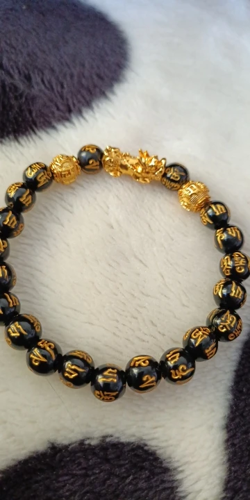 Pixiu Black Obsidian Feng Shui Bracelet for Wealth photo review