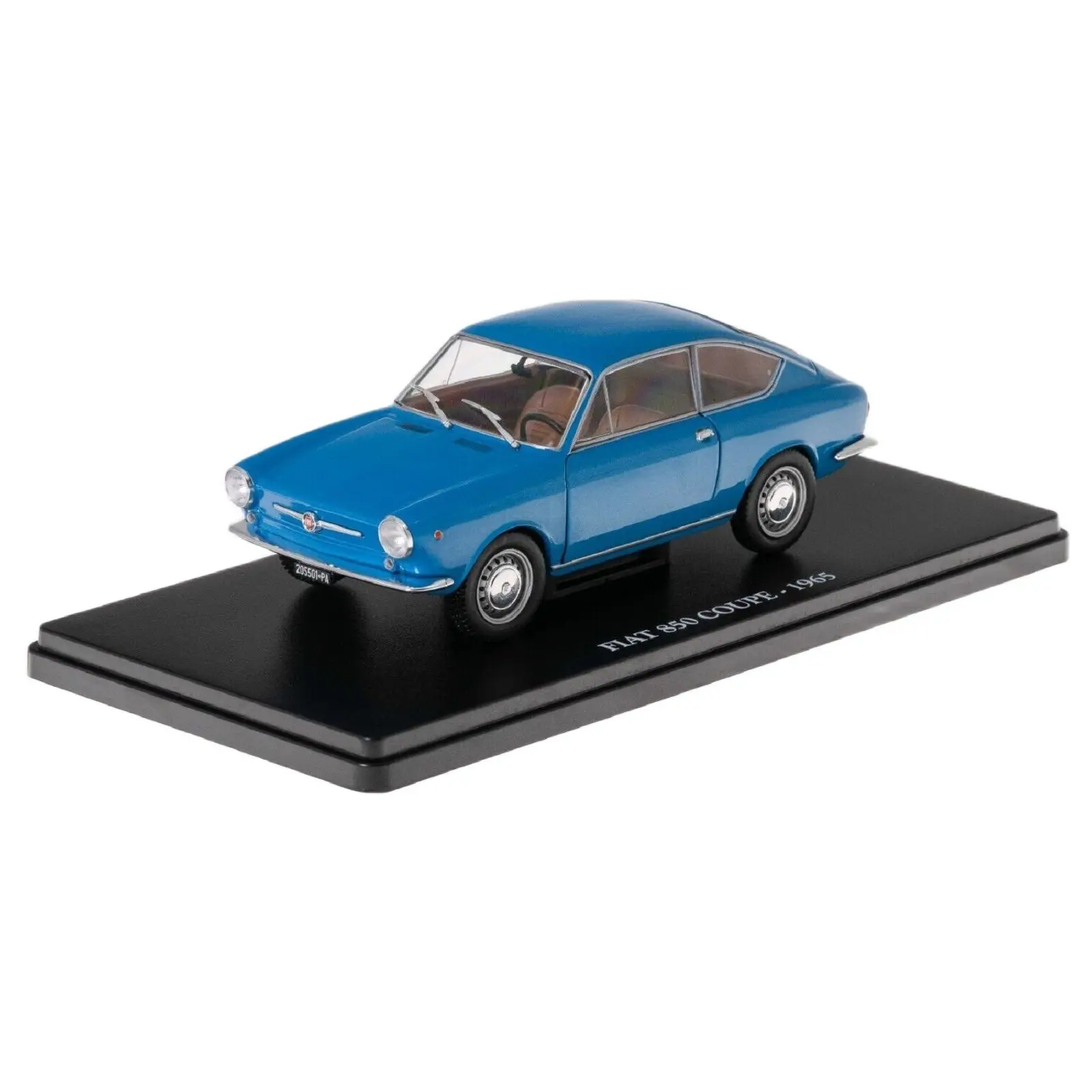 Hachette, Fiat 850 Coupe 1965, Scala 1:24, Miniatura Pressofusa Da Collezione, Collezione Auto Vintage Francia Senza Ghiacciolo, Nuova Confezione Orig