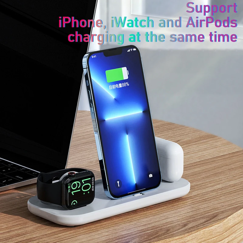 3 IN1Lightning HUB magsafe popsocket ڱ   ĵ apple iPhone AirPods iWatch ޴ ȭ ׼