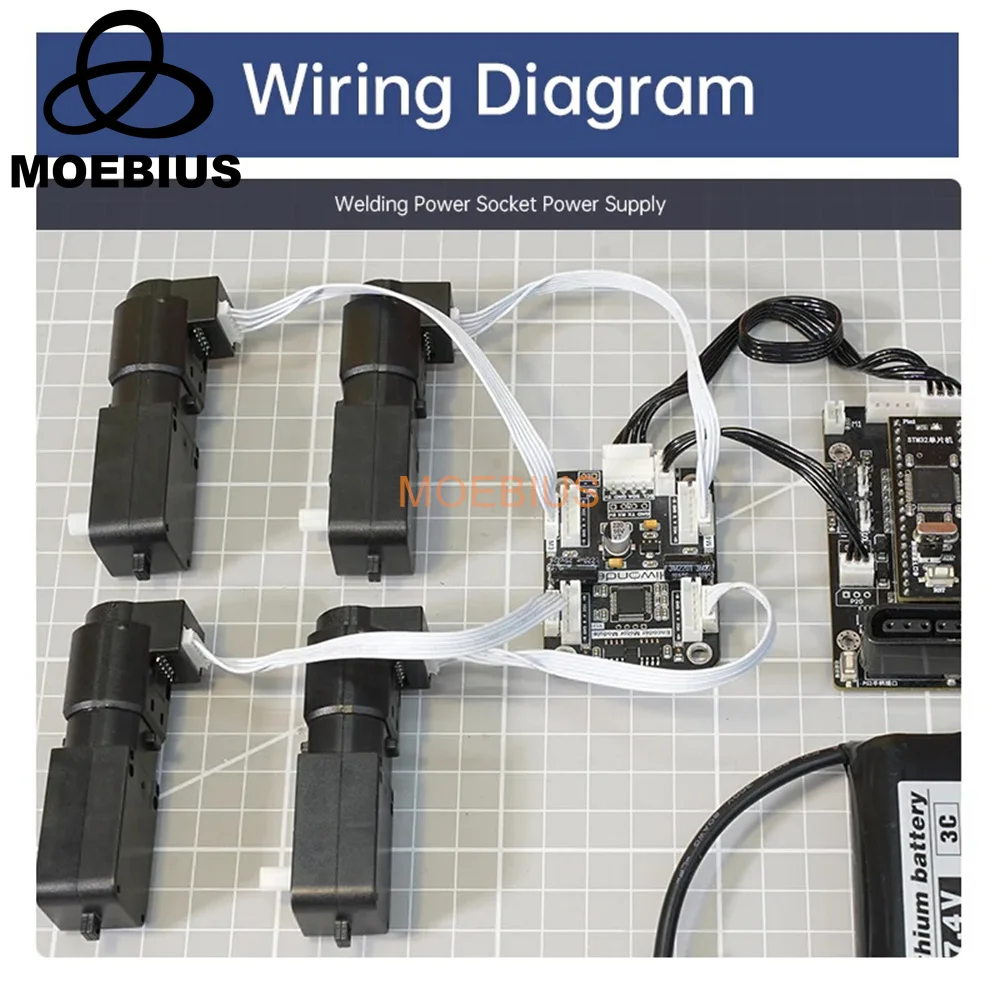 Servo Motor Parts 4-Channel Encoder Motor Driver with Voltage Regulation for Motor Control