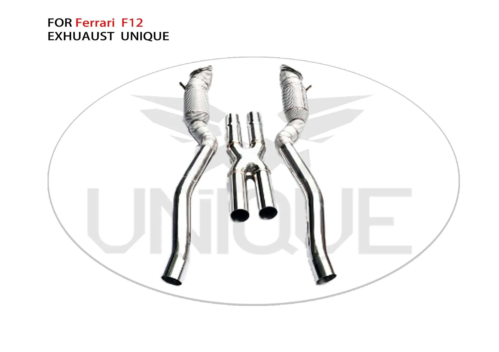 UNIQUE Exhaust Manifold Downpipe for Ferrari F430 Car Accessories With Catalytic Converter Header Without Cat Pipe