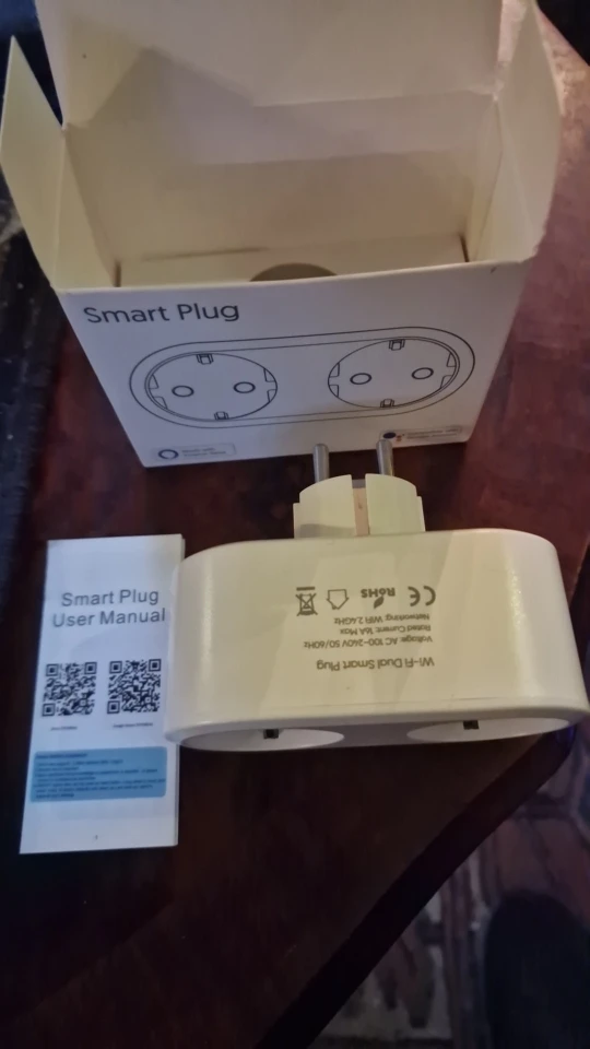 Tuya Wifi Smart Dual Plug Socket Eu 16A 20A 2 in 1 Function with Power Monitor Voice Control Smart Life Works with Alexa Google photo review