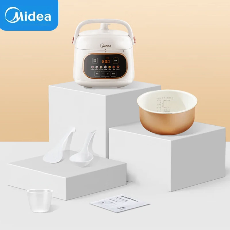 Midea 2.2L Electric Pressure Cooker Multicooker Non-Stick Rice Cooker Portable Small Appliances for The Kitchen and Home