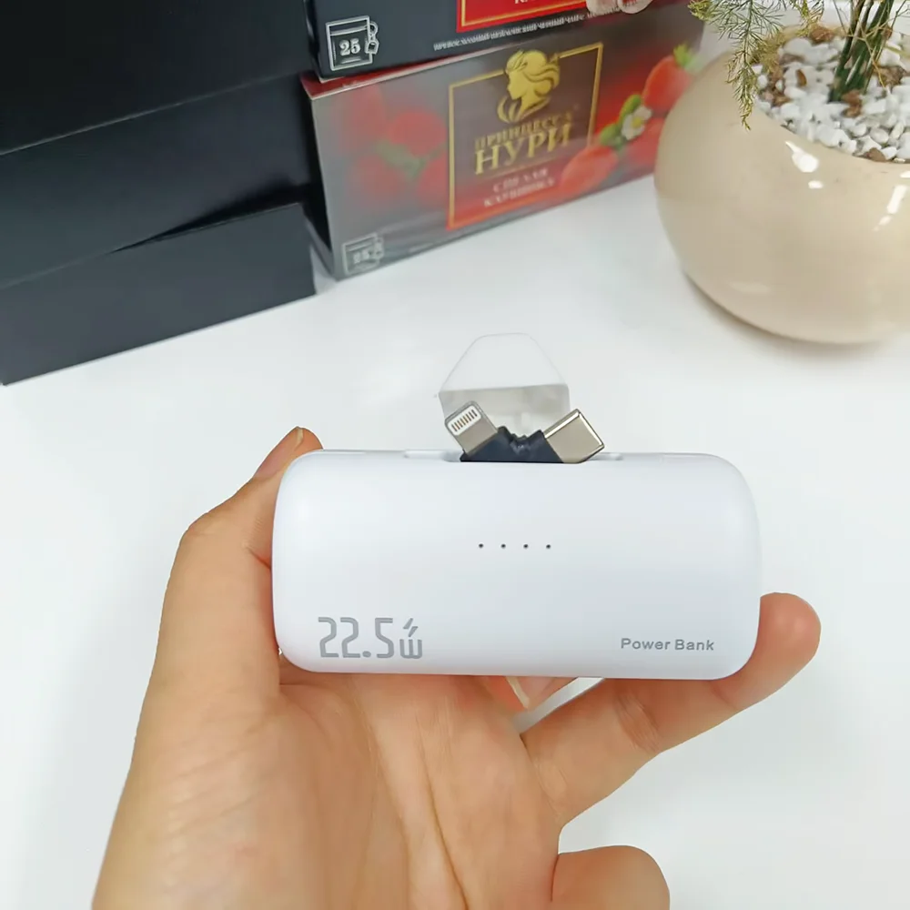 M&W 5000mAh Power Bank: Rotate - Plug Magic, Type - C & Lightning in One! 2
