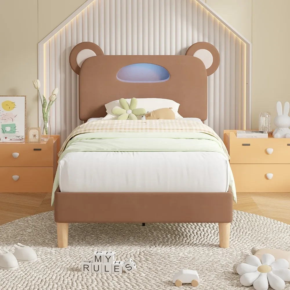 Cute Bear LED Bed 3