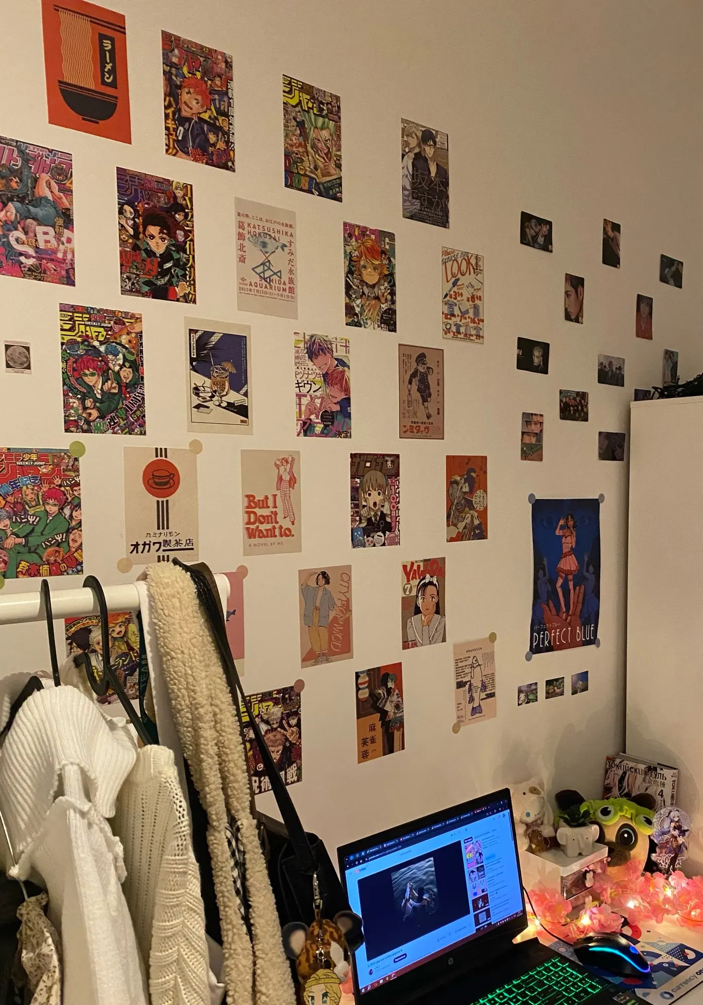 Japanese Vintage Wall Collage Postcards, customer photo
