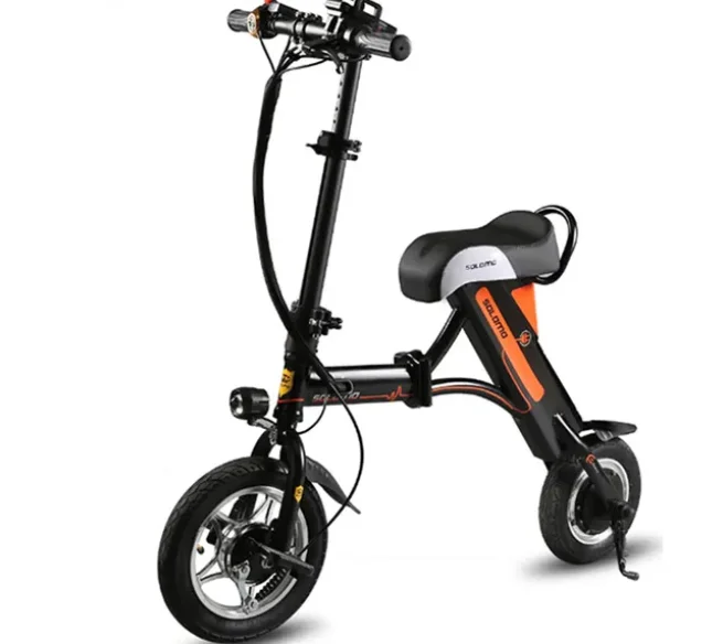 Mini folding electric bike lithium battery small two wheels bike adult scooters