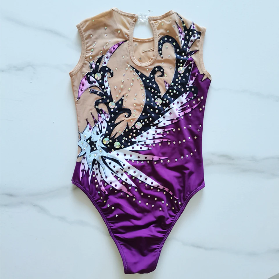 LIUHUO Synchronized Swimming Suits Kids Girls Training - View #9