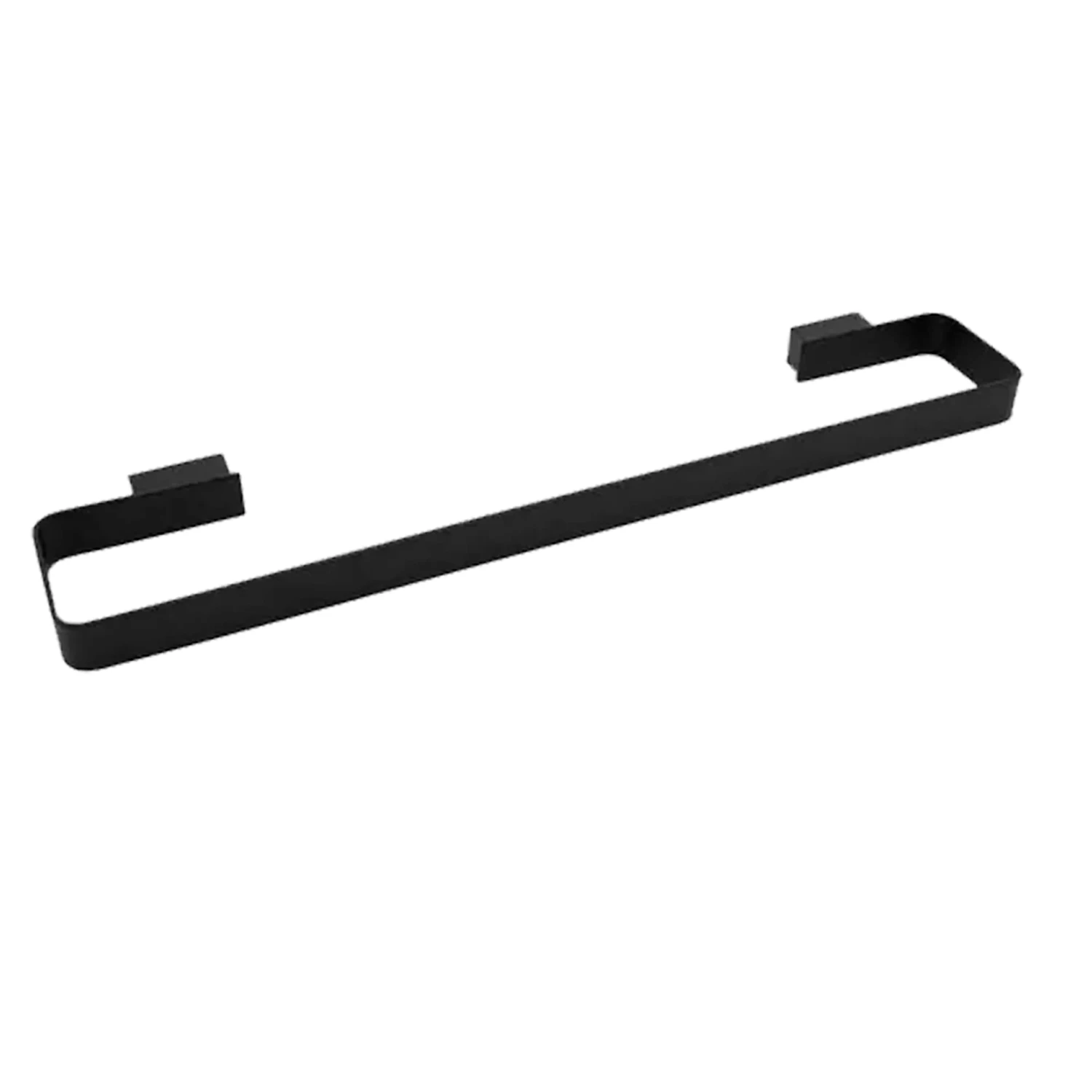 Toallero De Barra Baño Negro Mate 45 Cm Cuadrado Rubinett
