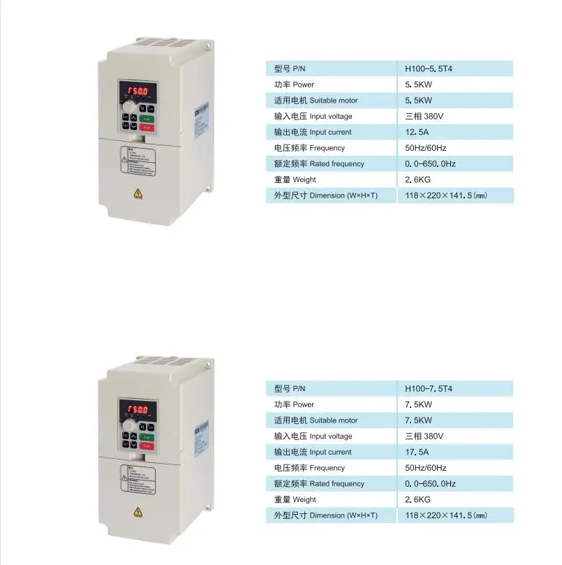 Vector Variable Frequency Drive Inverter para Spindle