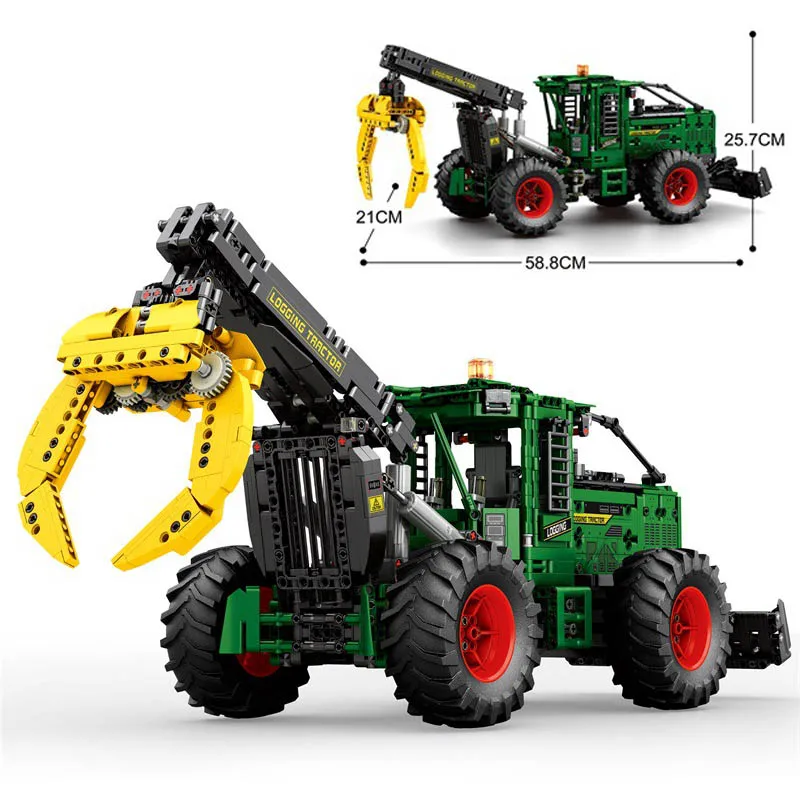 

New MOC Technical Remote Control 948L-II Skidding Tractor Building Blocks Assembling Model Bricks Toys for Children Gift Set