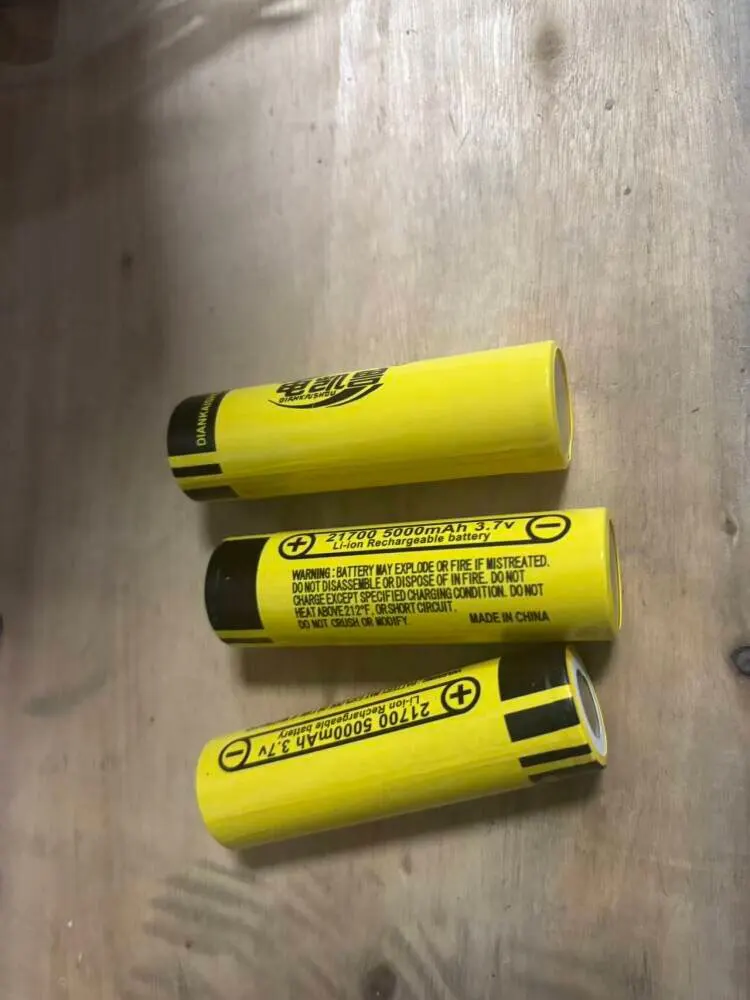 10-100pcs 3.7V 18650 3800mAh 21700 5000mAh Rechargeable Battery DIY Power Li-ion High Discharge Batteries for Electrical Tools photo review