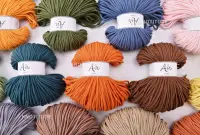KNOTITUDE Braided Cord 3 mm 100yards Braided Cotton Cord Macrame Rope Premium Yarn Crochet Yarn Macrame String Cotton Yarn 1