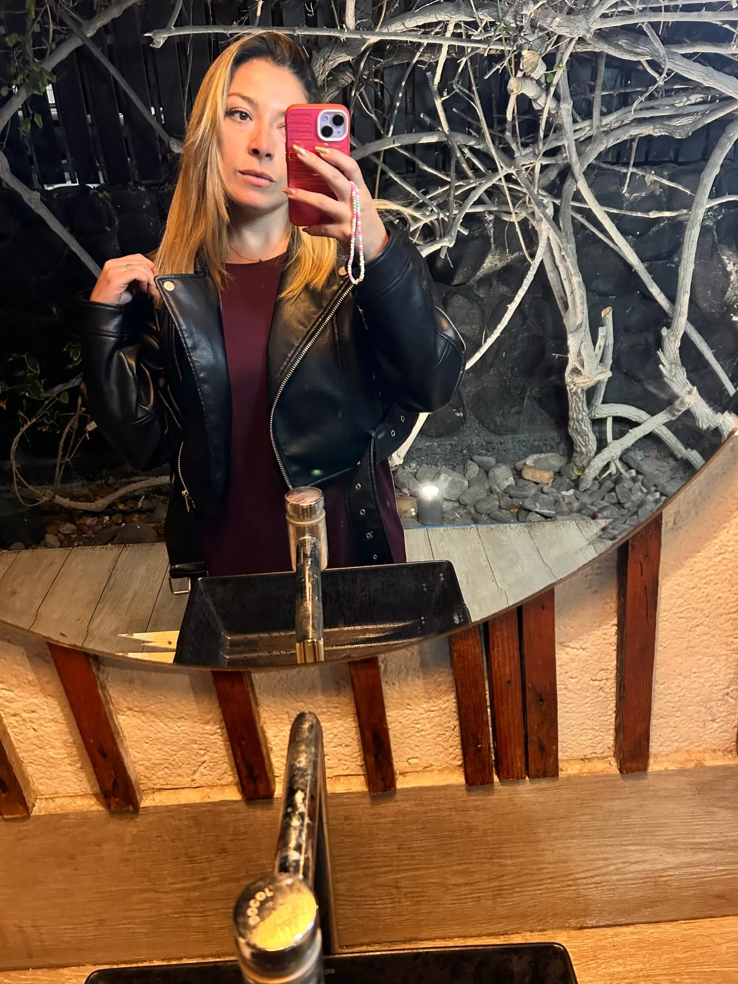 Ailegogo Faux Leather Short Jacket photo review