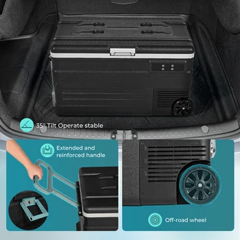 SIMZLIFE 75L Portable Car Refrigerator Compressor Fridge Freezer Cooler Ice Box Keep Cool for Camping Fishing Trip Truck Boating 4
