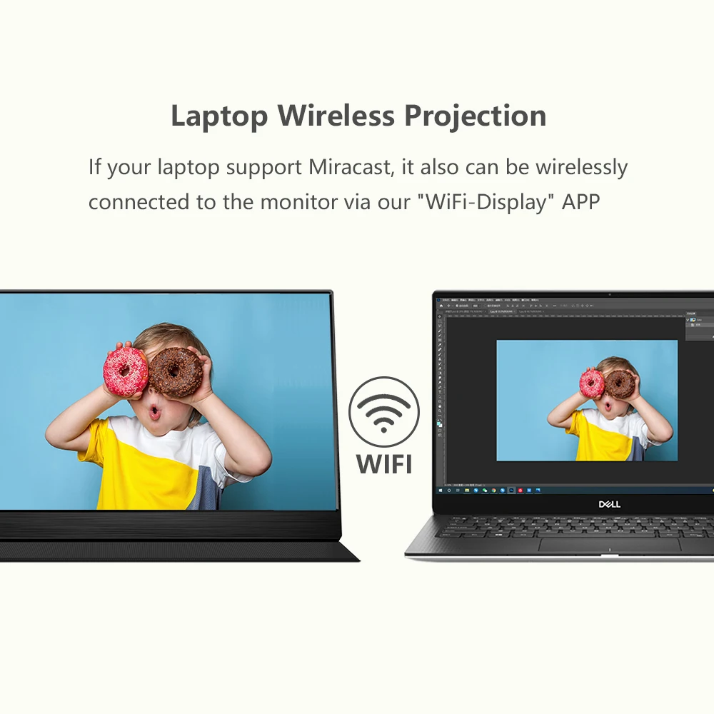wireless portable touch screen monitor in stock