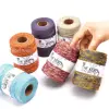 3.0MM x 100Yards Chunky Polyester Knitting Yarn Poly Tube yarn for Bag & Rug, Crafts Accessories Polyester Tube yarn 5