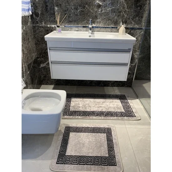 

Brilliant Crown Model 2 Pcs Latex Floor Bath Mat Set (60X100 - 60X50)