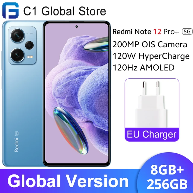 Xiaomi Redmi Note 12 Pro Plus 5G Smartphone, 8GB+256GB, MediaTek  Dimensity 1080, 6.67” Pro AMOLED Display, 200MP Main Camera, Supports  120W HyperCharge