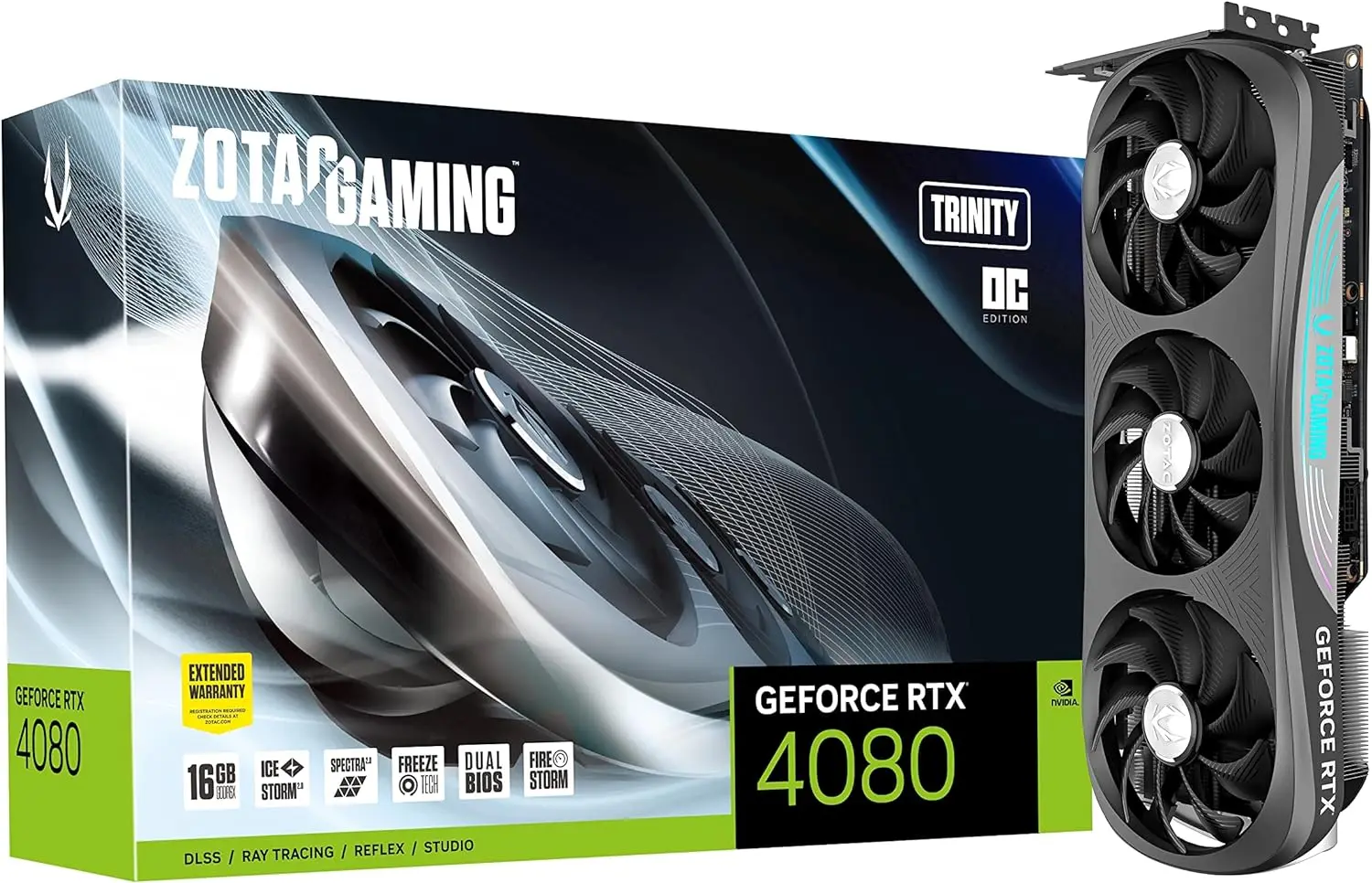 

Горячая Распродажа! ZOTAC GAMING GeForce RTX 4080 Trinity OC 16GB GDDR6X