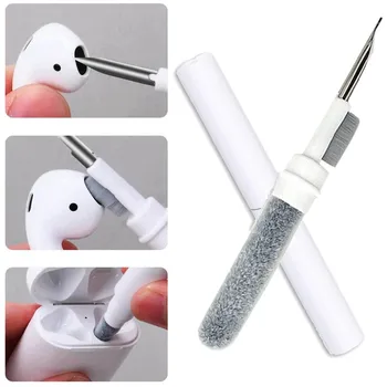 Kit di pulizia per auricolari Bluetooth Set di spazzole per penna per pulizia auricolari per Airpods 3 Pro Custodia per cuffie Detergenti Strumenti per la pulizia degli auricolari