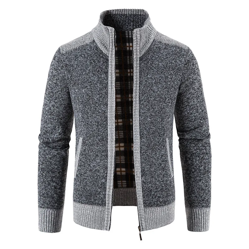 New Spring Autumn Knitted Sweater Men Fashion Slim Fit Cardigan Men Causal Sweaters Coats Solid Single Breasted Cardigan men