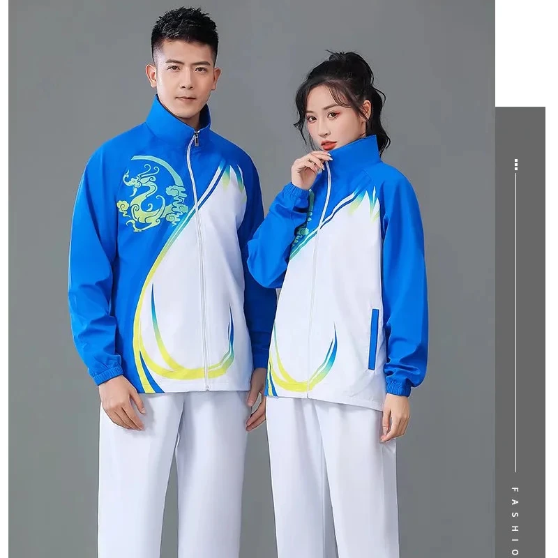 Tennis Set For Men Women Jacket Pants Unisex Badminton Golf Sports Suits Pockets Big Size Plus Size Clothing Quick Dry