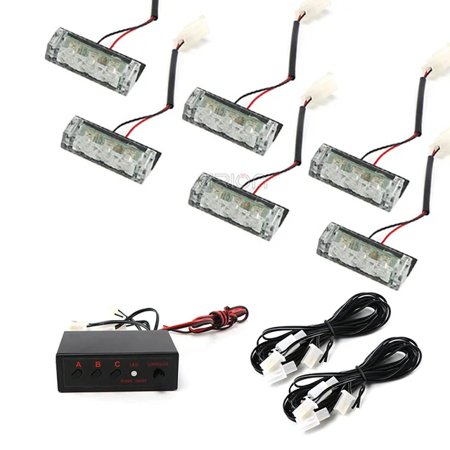 ตัวเลือกสินค้า ไฟฉุกเฉิน LED รถยนต์ 6x3 LED