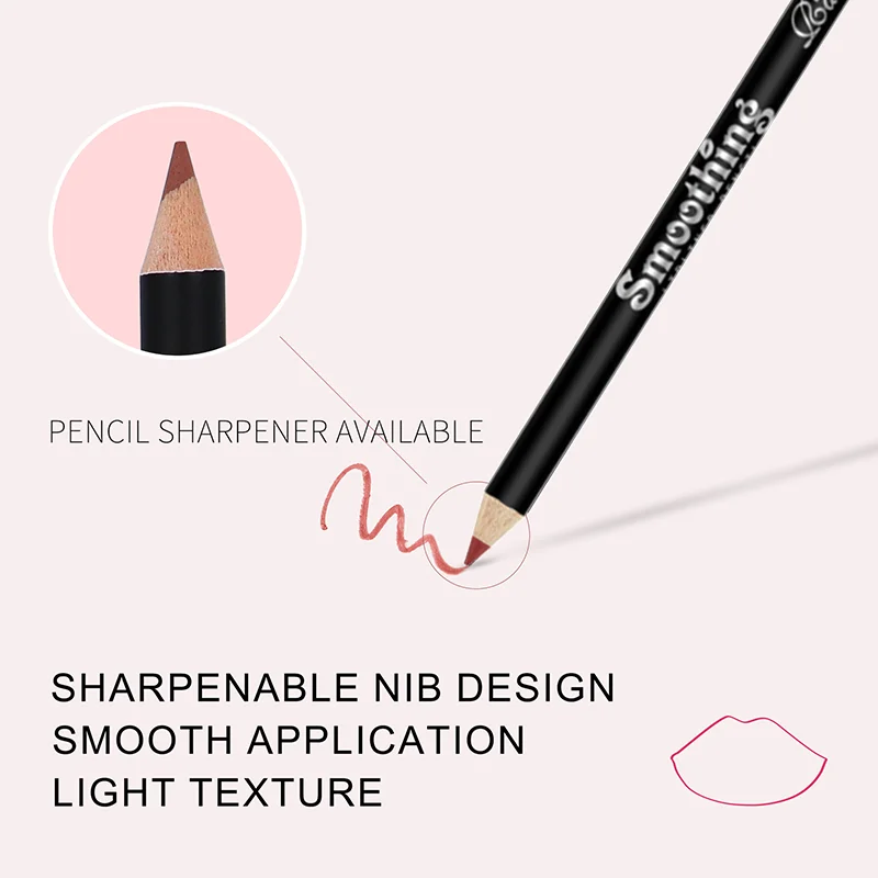 12 Color Nude Matte Lipstick Pencil Long-lasting Waterproof Lip Pencil High Pigmented Lip Liner Lip Makeup Tool 3