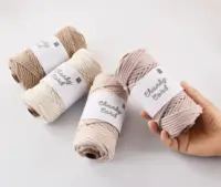 4mm Chunky braided rope Polyester Knitting cord Crochet rope. Macrame cord 2