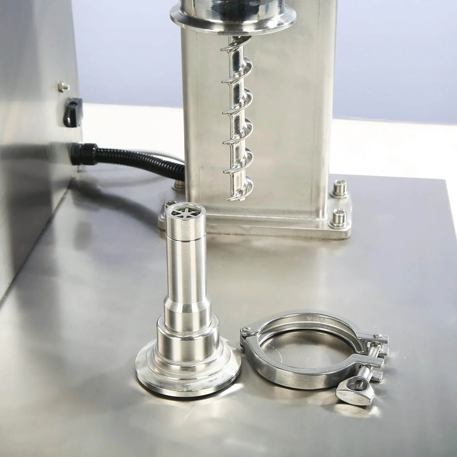 DF-B Semi-automatic Powder Filling Weighing Machine For Flour Milk Dry Talcum Protein Spice Powder Auger Filler