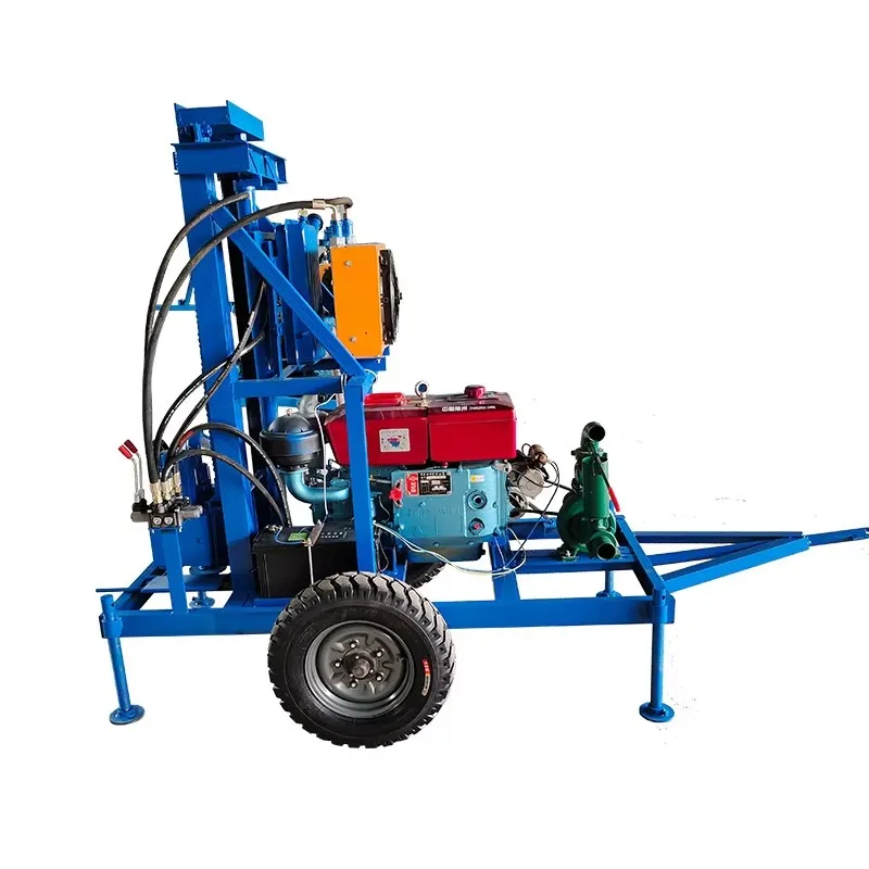 200m 300m 350m Meters Steel Crawler Mounted Rotary Water Well Drilling Rig Machine 4