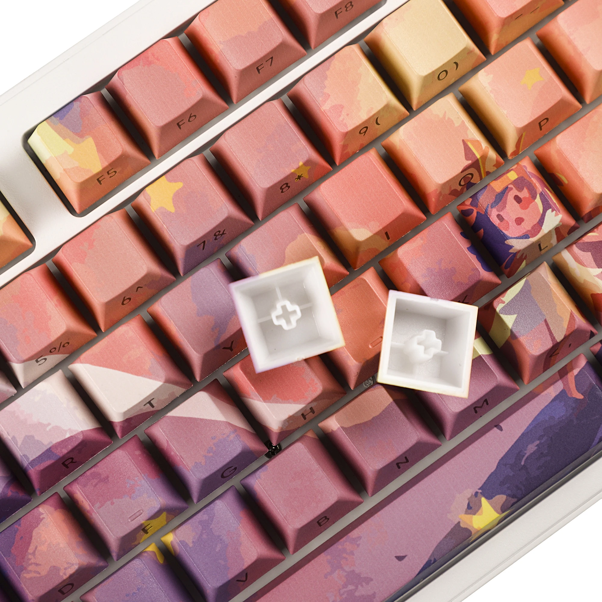 PBT Double Shot Side-lit Translúcido Backlit Keycap,