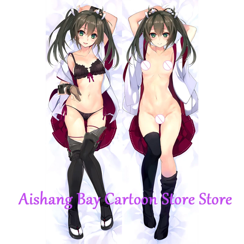 

Dakimakura Anime Pillow Cover Shipgirls In Underwear Double Sided Print Life-size Body Decoration