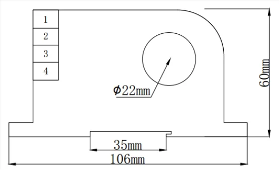 0-50A Input DC AC Hall Effect Current Transducer Output 4-20mA
