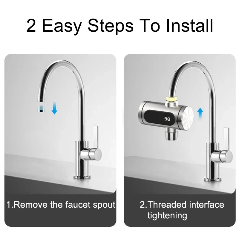 Xiaomi Stainless Steel Electric Hot Water Faucet Instant Hot Heating Faucet 6
