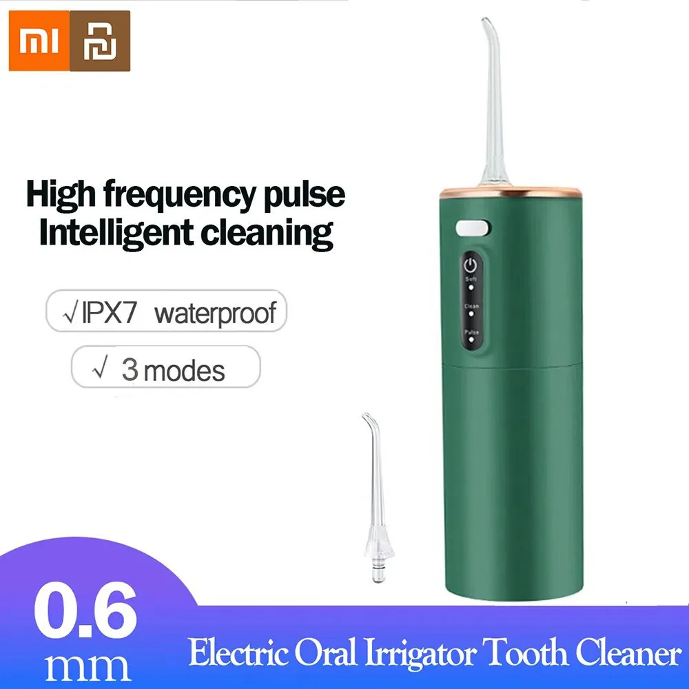 

Xiaomi Youpin Electric Tooth Cleaner Oral Irrigator Rechargeable Water Jet Teeth Clean Whitening Food Grade Dental Teeth Cleaner