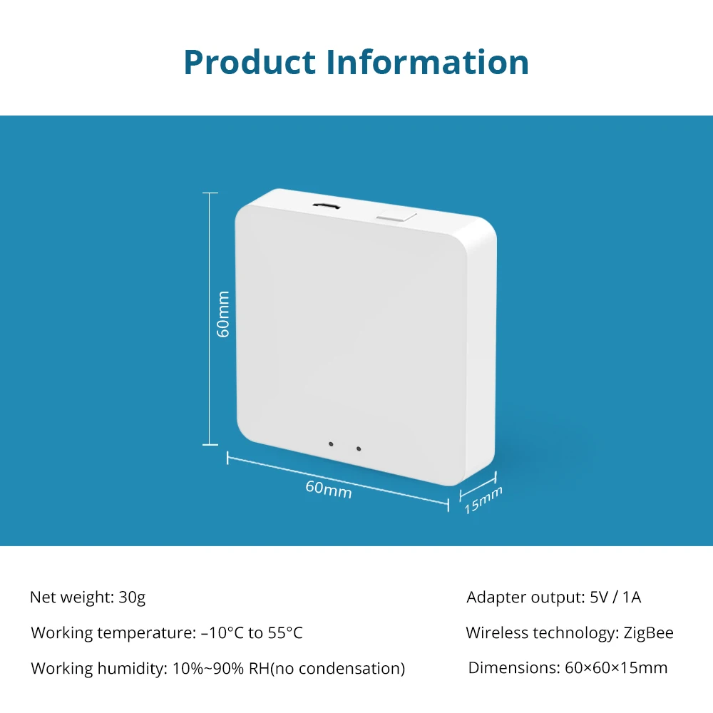 Smart Life Home Bridge Tuya Zigbee Wireless Hub Remote Control Door Sensor Smoke Sensor TH Water Leakage smart door sensor smart smoke detector smart water leak sensor