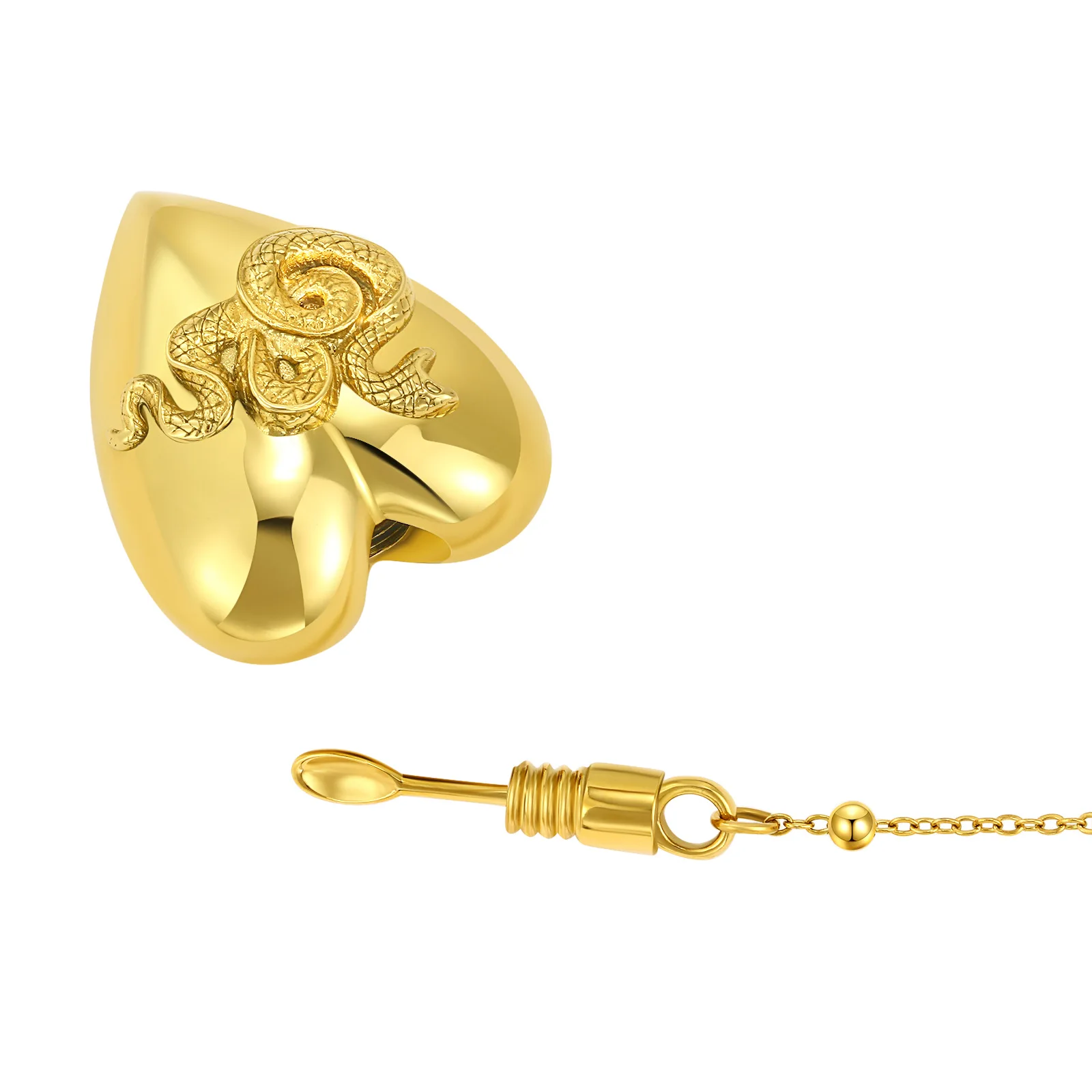 Ldr Style Spoon Necklace Party Same Fashion Lana Del Ray Heart Locket Necklace for Best Friends Sister Gift